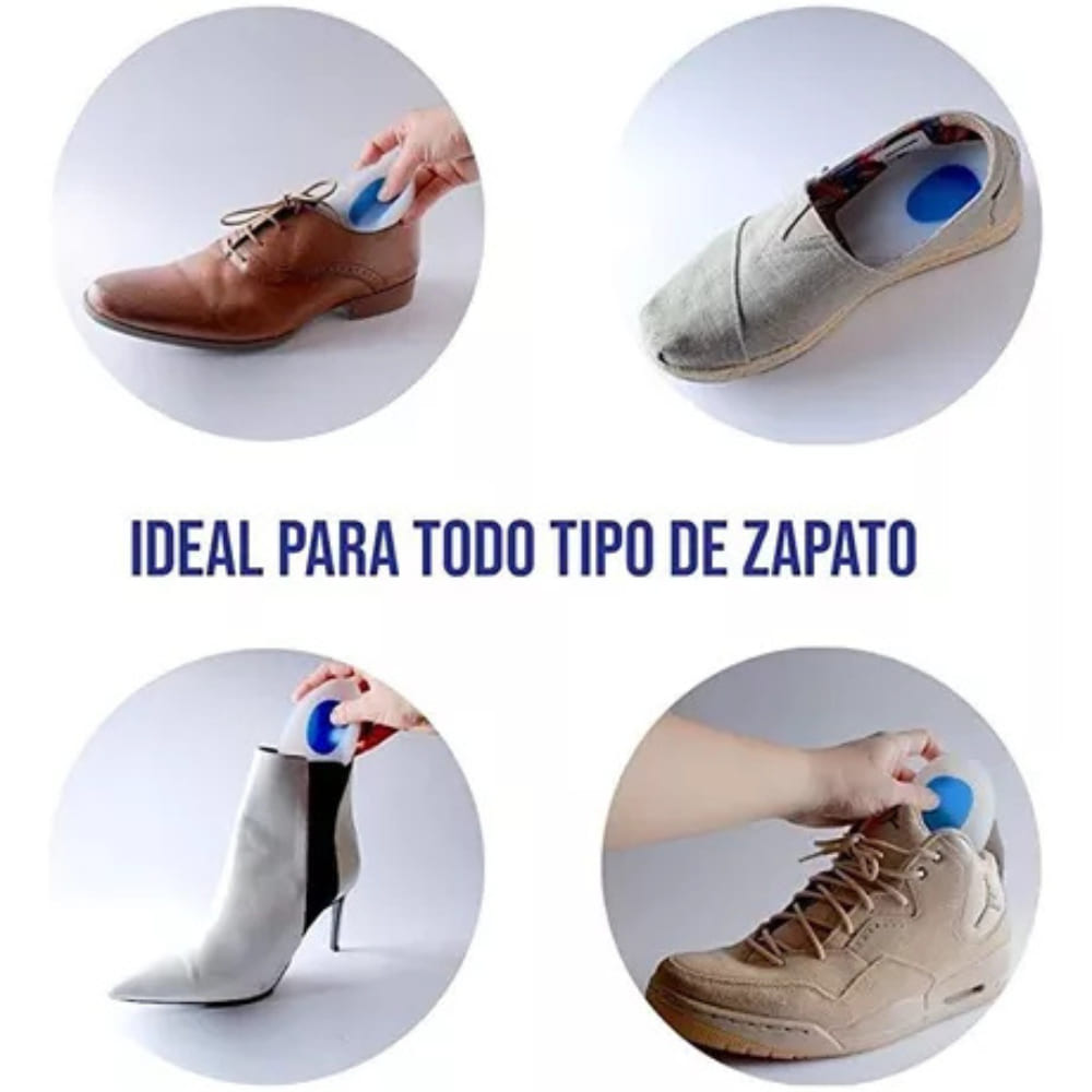 Talonera De Gel Silicona Confort Total Alivia Dolor Y Cansancio