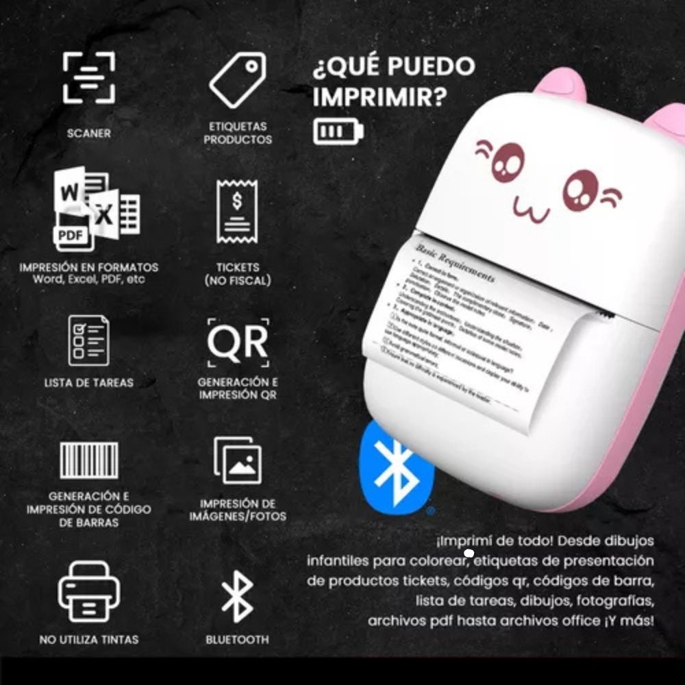 Mini Impresora Portátil