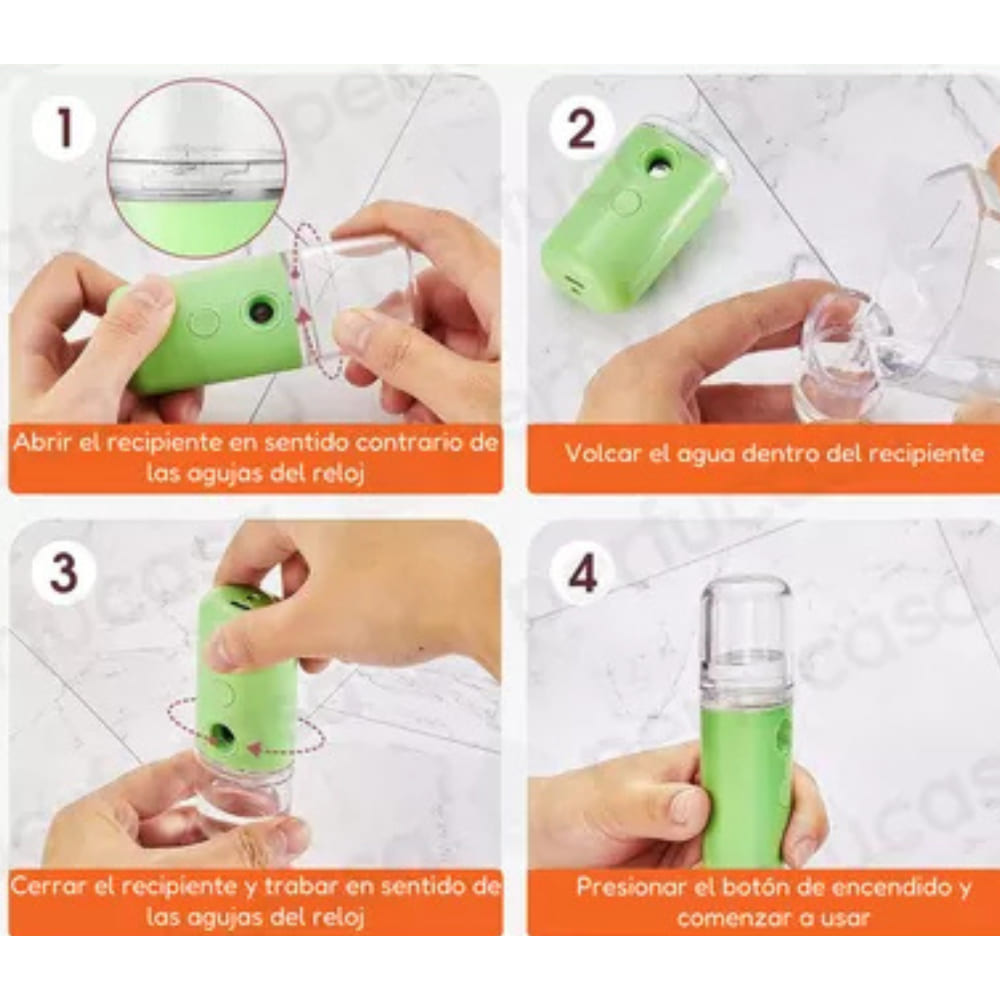 Vaporizador Humectador portátil Nano usb