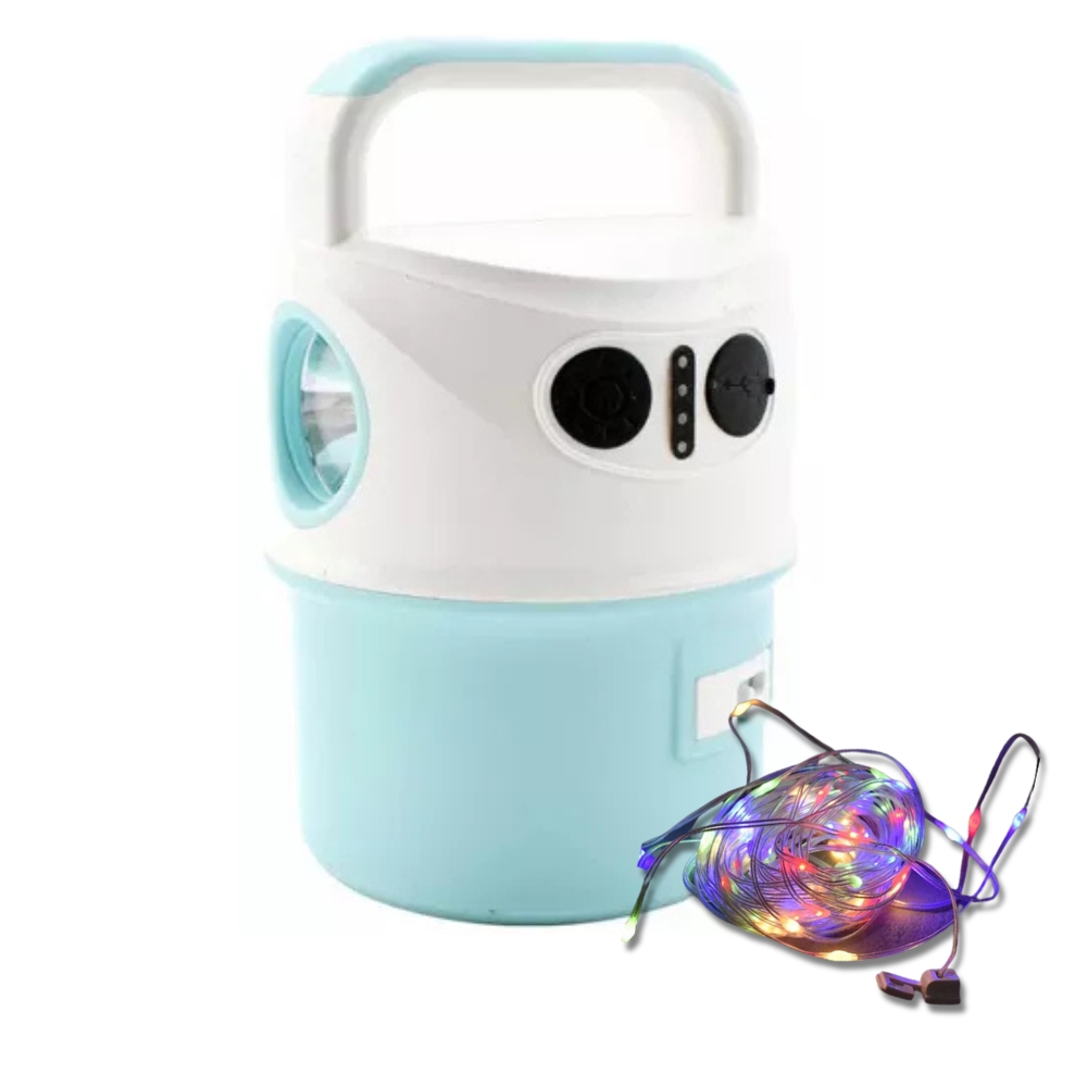 Farol Recargable Camping con Tira Led