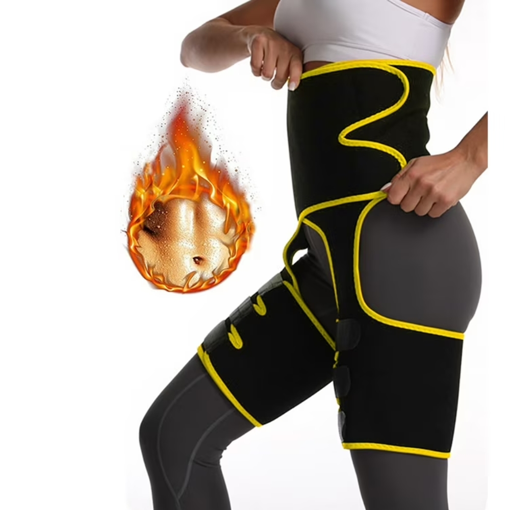 Faja Reductora Para Abdomen Pierna Y Glúteos Amarilla
