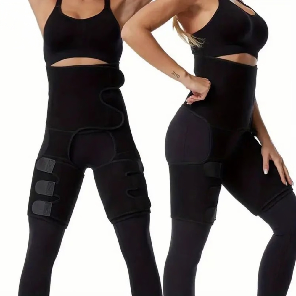 Faja Reductora Para Abdomen Pierna Y Glúteos Negra