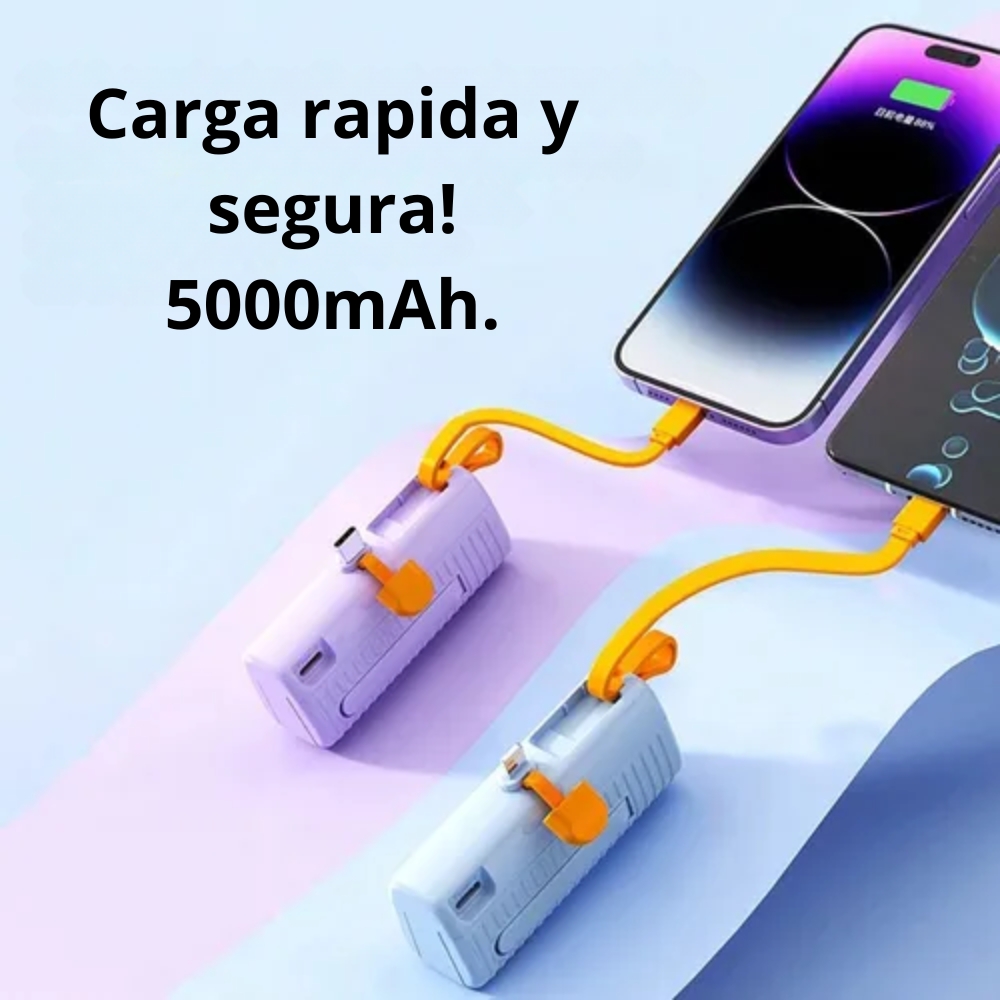 Cargador portátil mini Negro