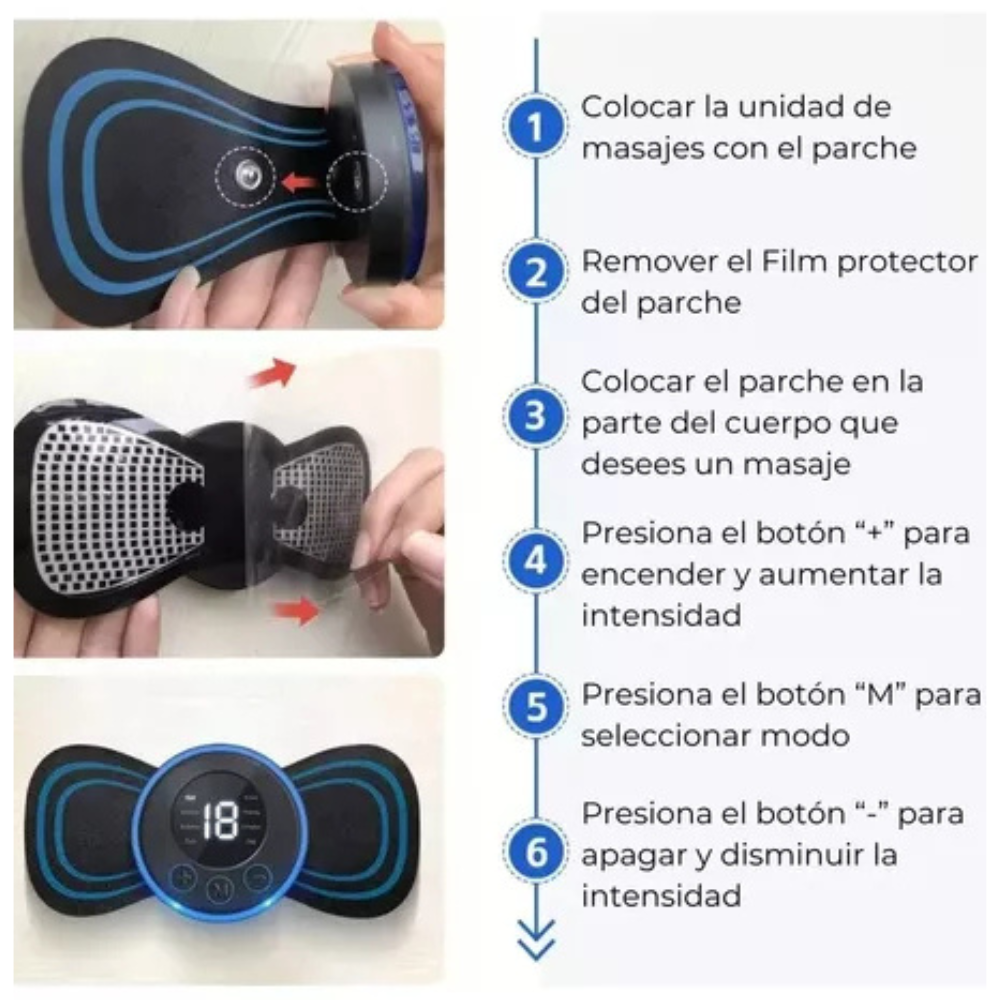 Masajeador Usb Eléctrico Estimulador