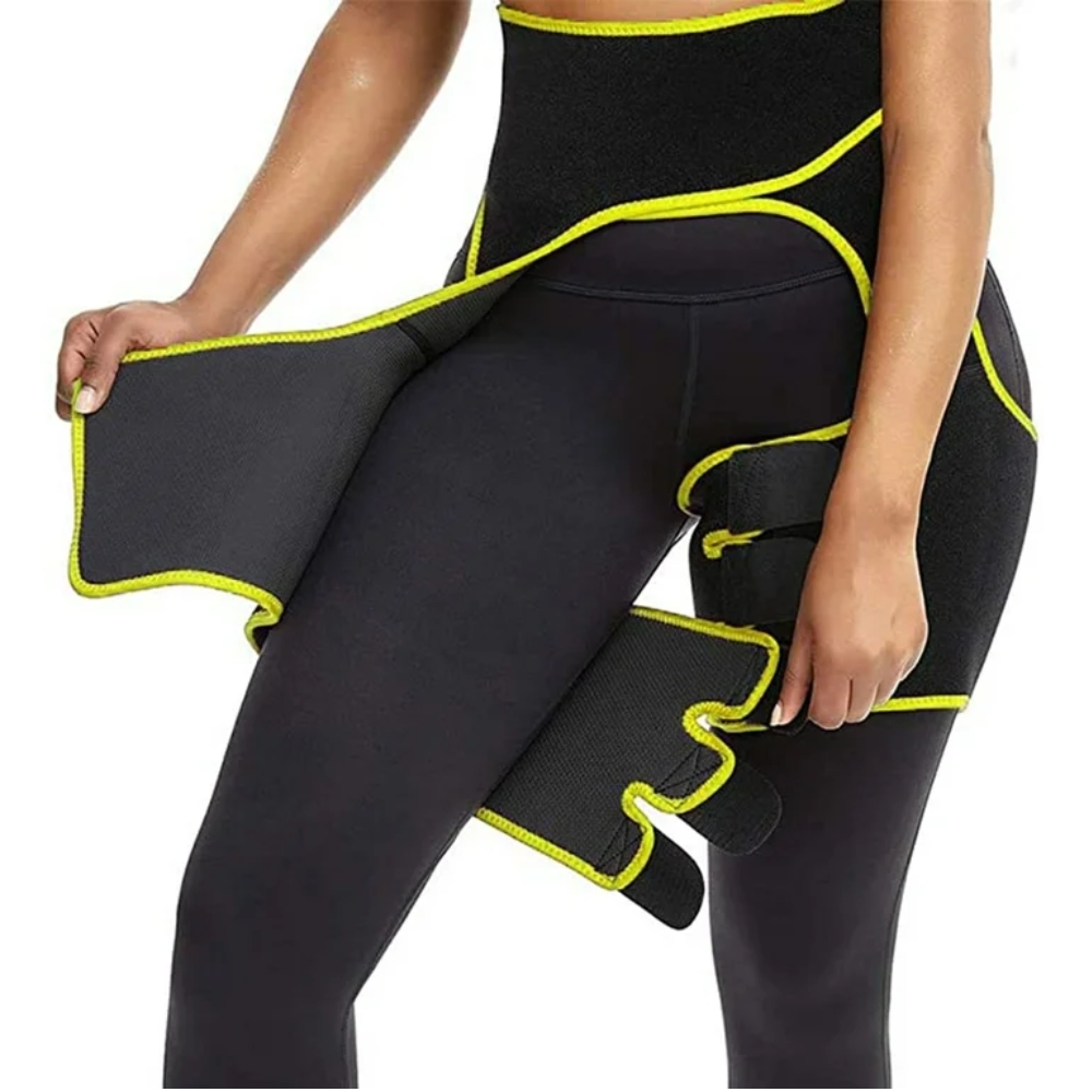 Faja Reductora Para Abdomen Pierna Y Glúteos Amarilla