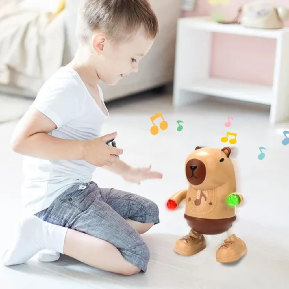 Capibara Bailarín con Luz y Sonido