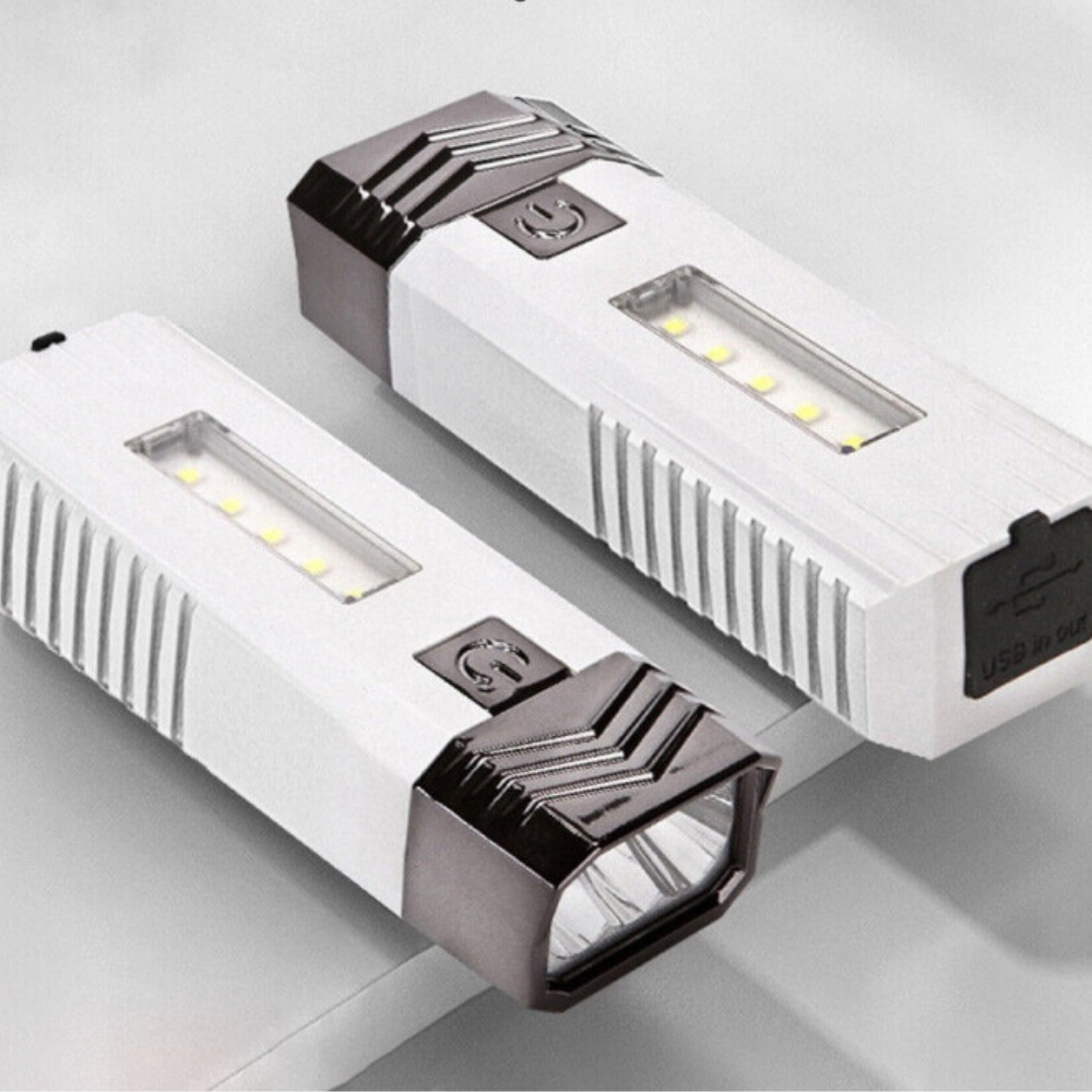 Linterna Para Bicicleta Luz LED Y Cargador USB