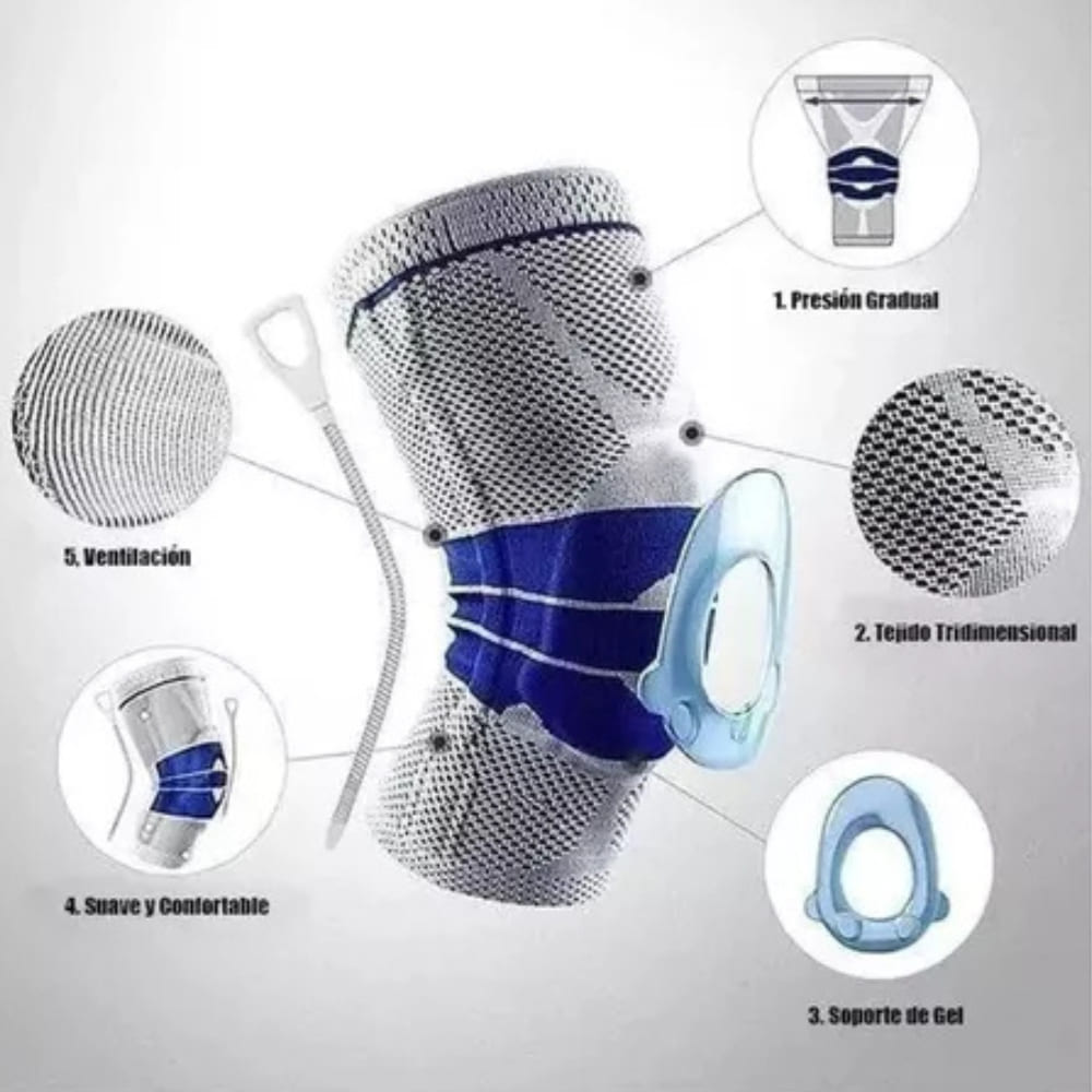 Rodillera Deportiva Elástica Compresión Alivio Del Dolor
