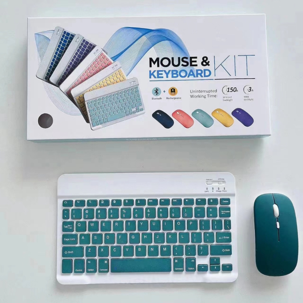 Kit Mini Teclado y Mouse Bluetooth