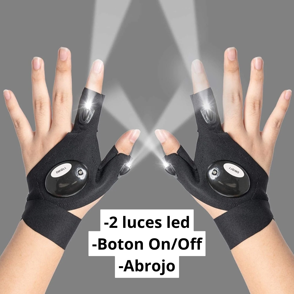 Guante con luz led